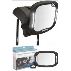 LED veidrodėlis XL vaiko priežiūrai automobilyje su pultu