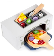 Medinė picos orkaitė su priedais