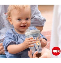 NUK gertuvė su spalvos keitimo efektu ir šiaudeliu