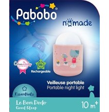Pabobo automatinė naktinė LED lemputė Nomade Pink