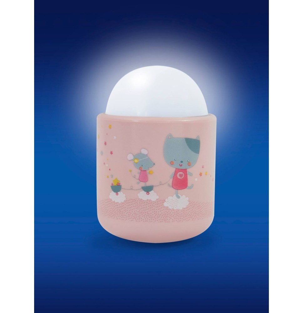 Pabobo automatinė naktinė LED lemputė Nomade Pink