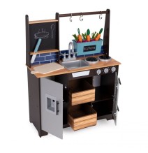 Medinė virtuvėlė Loft, 96 cm.