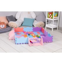 Kilimėlis-dėlionė - žaidimu aikštelė Animals Colour, 25 detalės