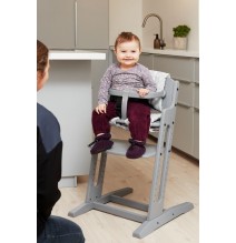 BabyDan medinė maitinimo kėdutė Danchair Grey
