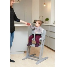 BabyDan medinė maitinimo kėdutė Danchair Grey