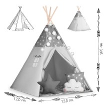 Palapinė Tipis Stars su pagalvėlėmis ir girliandomis