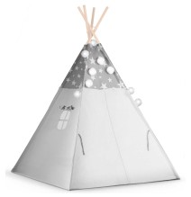 Palapinė Tipis Stars su pagalvėlėmis ir girliandomis