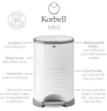Sauskelnių konteineris Korbell Mini