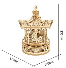 3D medinis konstruktorius Muzikinė Karuselė