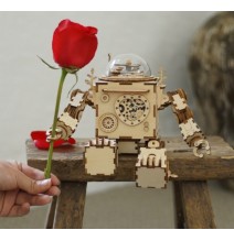 Muzikinis medinis 3D konstruktorius Robotas