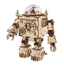 Muzikinis medinis 3D konstruktorius Robotas