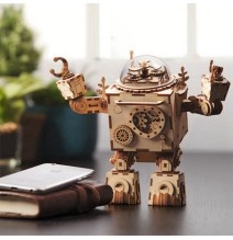 Muzikinis medinis 3D konstruktorius Robotas