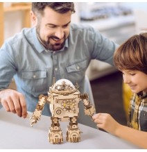 Muzikinis medinis 3D konstruktorius Robotas