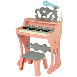 Pianinas su kedute ir mikrofonu Classic Pink