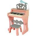 Pianinas su kedute ir mikrofonu Classic Pink