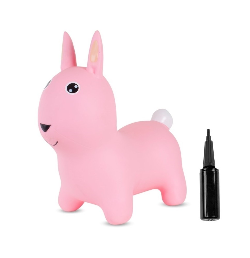 Pripučiamas guminis šokliukas Bunny Pink