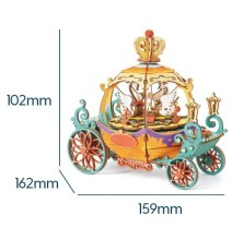 3D medinis muzikinis konstruktorius Moliūgų karieta