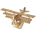 3D medinis konstruktorius Biplan lėktuvo modelis