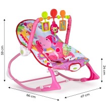 Vibro kėdute – gultukas Elephant iki 18 kg.