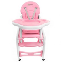 Maitinimo kėdutė–transformeris MultiPink su lingėmis
