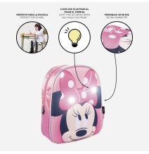 Šviečianti kuprinė Minnie Mouse (3D efektas) su kišenėle