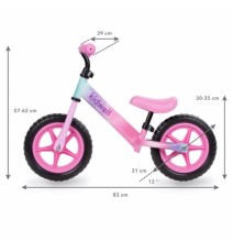 Balansinis dviratukas Ombre Pink