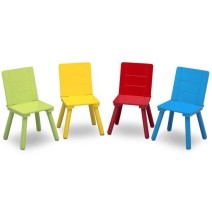 Staliukas su 4 kėdutėm Multicolour
