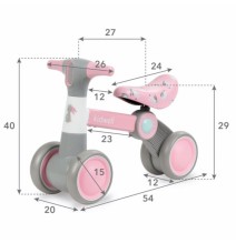 Pirmasis mini dviratukas - paspirtukas Petito Bunny