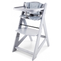 Medinė maitinimo kėdutė Grey Wood + įdėklas