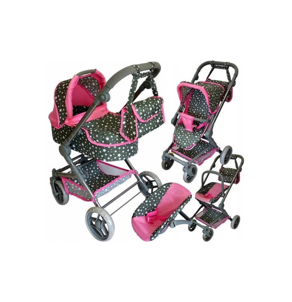 Vaikiškas lėlės vežimėlis Comfort Plus Rose