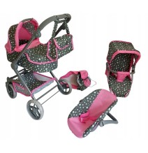 Vaikiškas lėlės vežimėlis Comfort Plus Rose