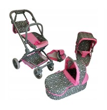 Vaikiškas lėlės vežimėlis Comfort Plus Rose
