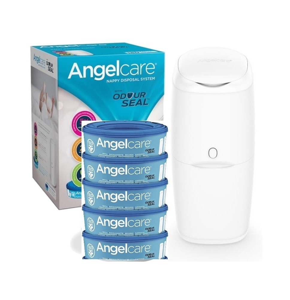 Angelcare sauskelnių konteineris Classic + 5 kasetės