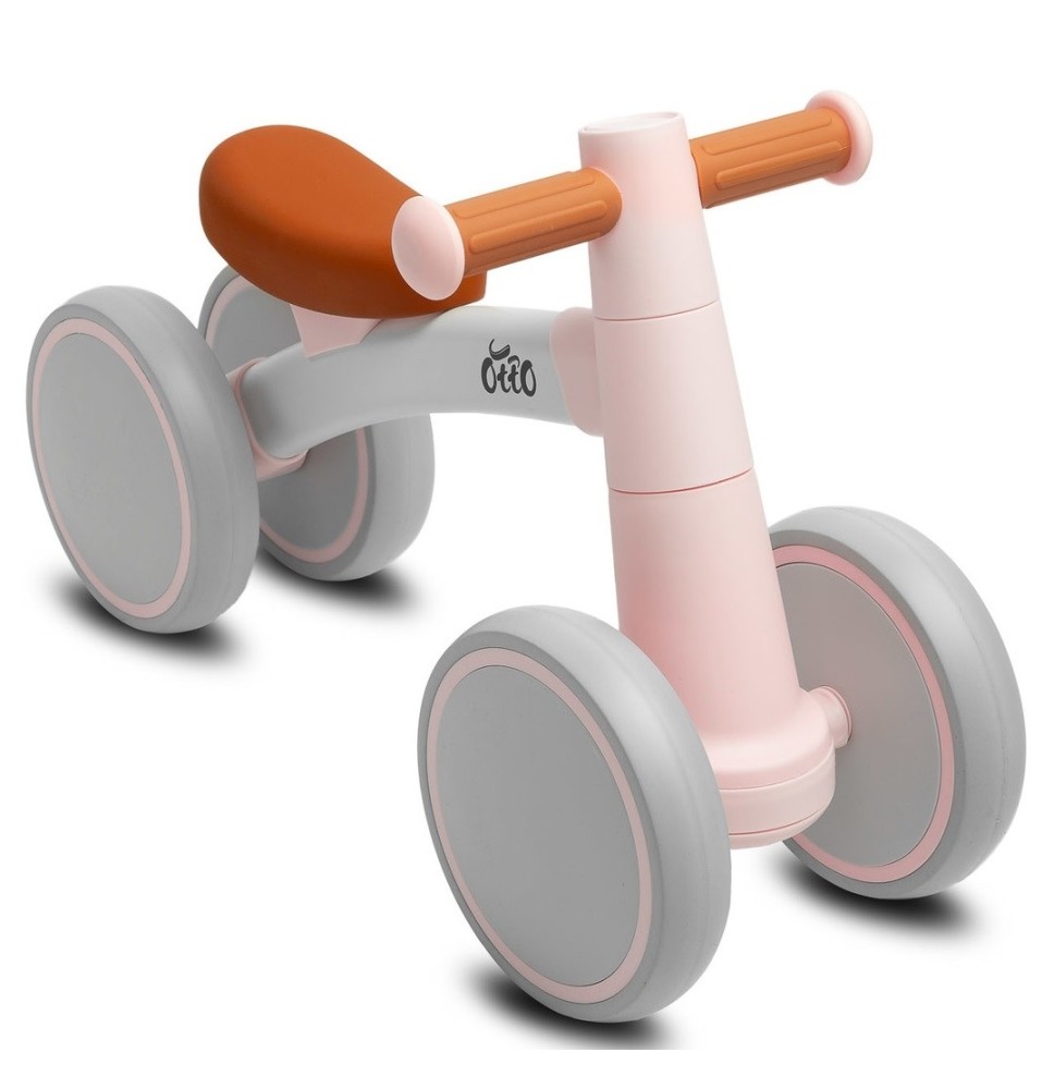 Pirmasis mini dviratukas - paspirtukas Otto Pink