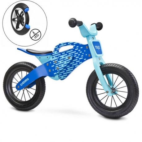 Medinis balansinis dviratis Toyz Blue