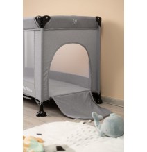 Kelioninė lovytė - maniežas Basic Grey su landa