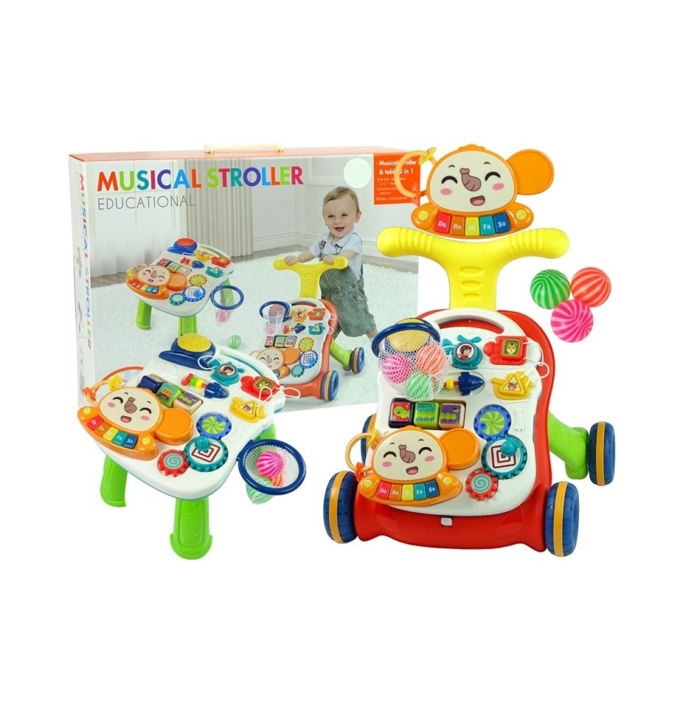 Muzikinis stumdukas - staliukas 2in1 Elephant