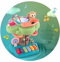 Muzikinis šviečiantis žaislas su kamuoliuku čiuožykla