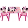 Staliukas su 2 kėdutėmis Minnie Pink