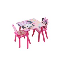 Staliukas su 2 kėdutėmis Minnie Pink