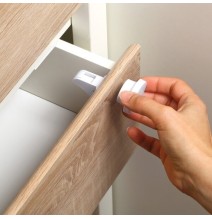 BabyOno magnetinis spintelių durelių užraktas - 4 vnt. + raktas