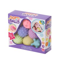 Sensoriniai kamuoliukai Soft Balls 6 vnt.