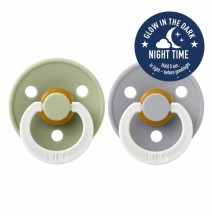 Šviečiantis BIBS čiulptukai Glow in the Dark (6 + mėn.) (2 vnt.)