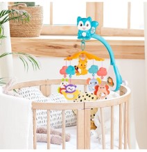 Karuselė su projekcija ir pultu Happy Bed Bell